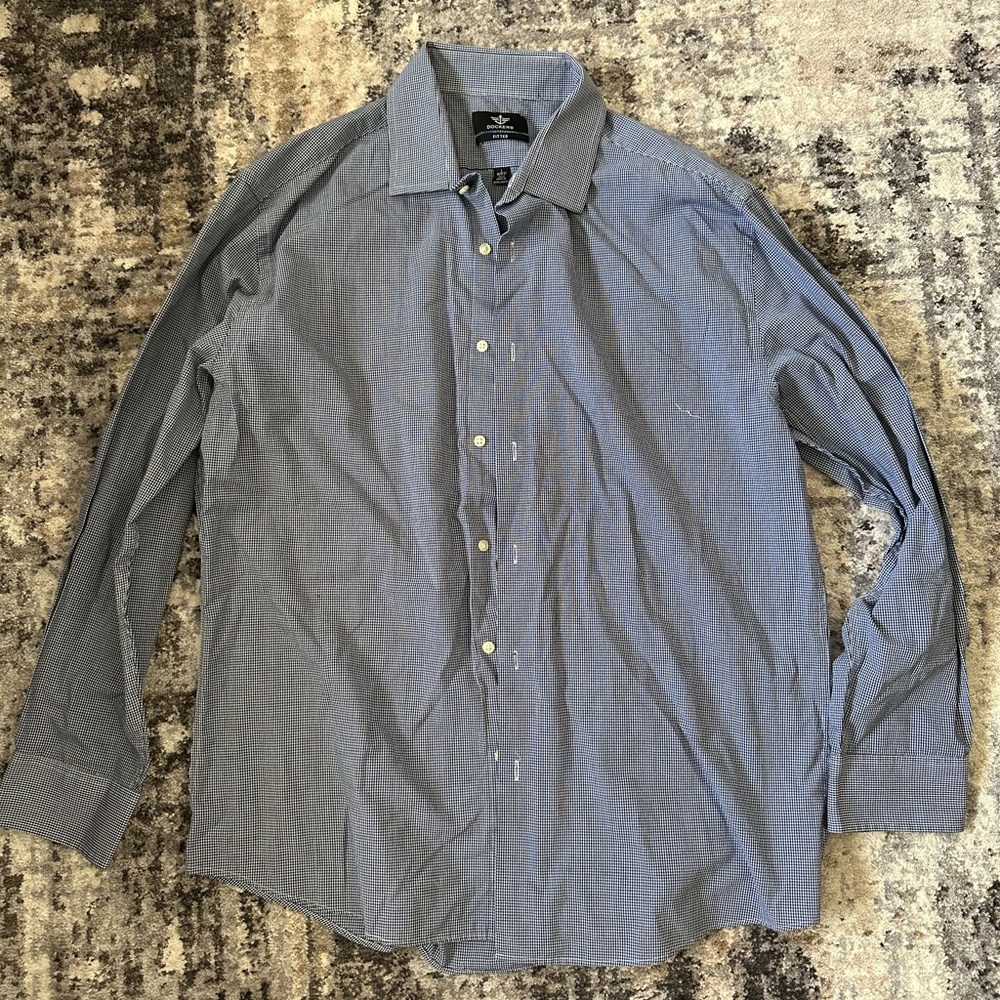 men’s dockers fitted dress shirt